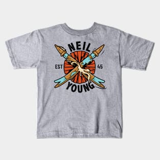 Neil Young - Broken Arrow Logo Kids T-Shirt